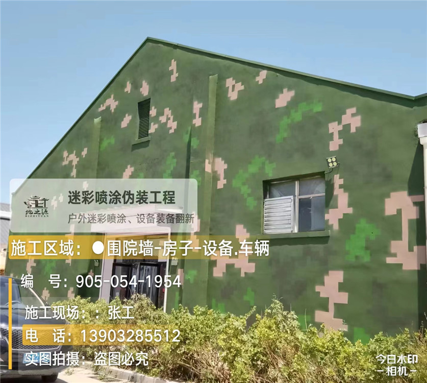 东莞外墙数码迷彩漆施工报价清单（100㎡标准墙面测算）